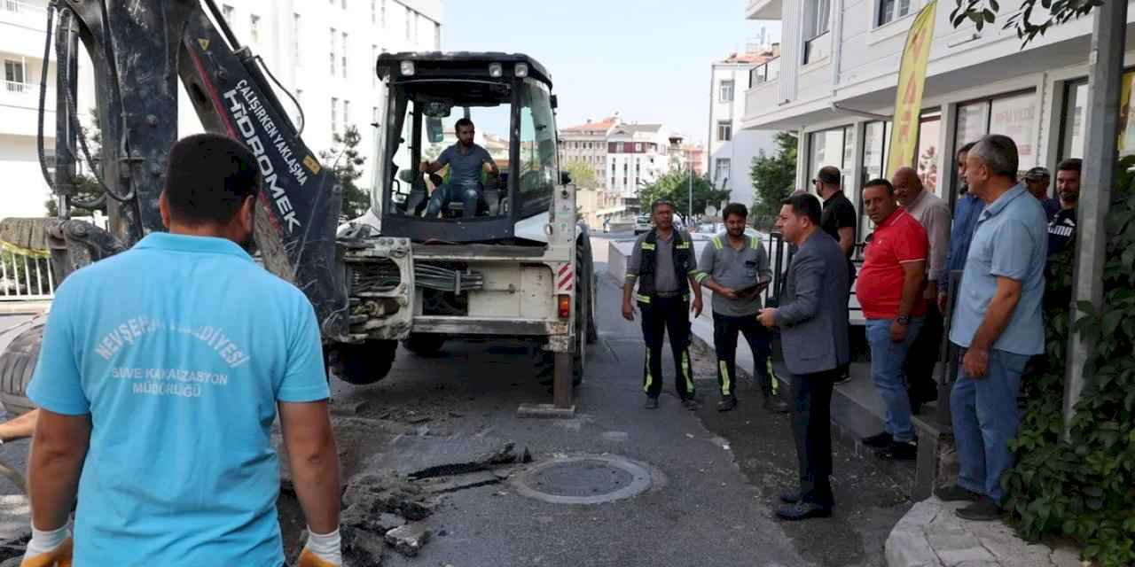 Nevşehir'de altyapı yenileme çalışmaları sürüyor