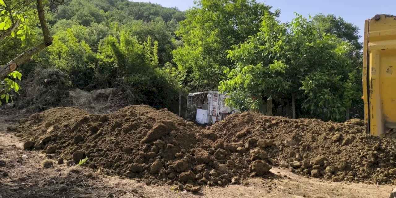 Osmangazi'de kaçak hafriyat dökenlere ceza