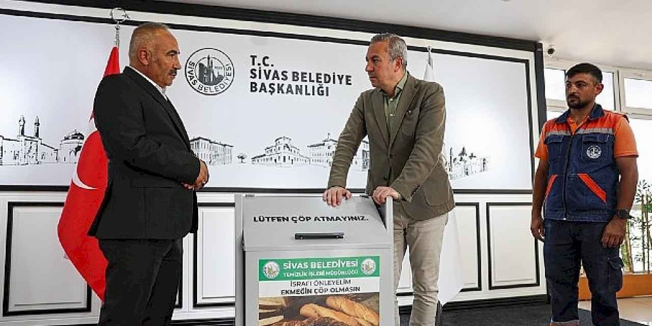 Sivas'ta bayat ekmekler çöp olmayacak