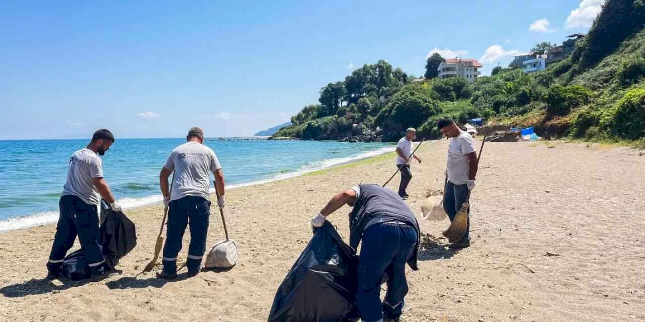 Karacabey Kurşunlu sahilinde örnek temizlik