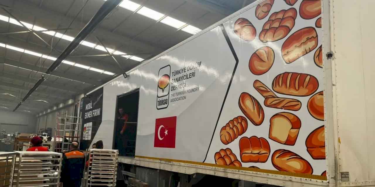 Türkiye Döküm Sanayicileri'nden Kızılay'a mobil ekmek fırını bağışı