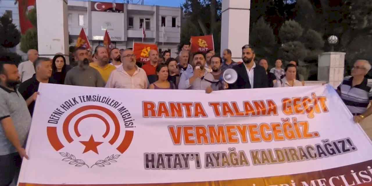 Hatay Defne'den 'bankamatik memurları'na tepki!