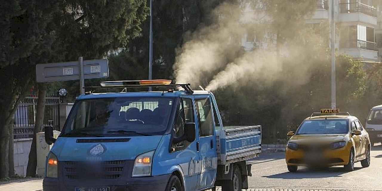 Buca Belediyesi, beyaz sineklere karşı ilaçlama başlattı