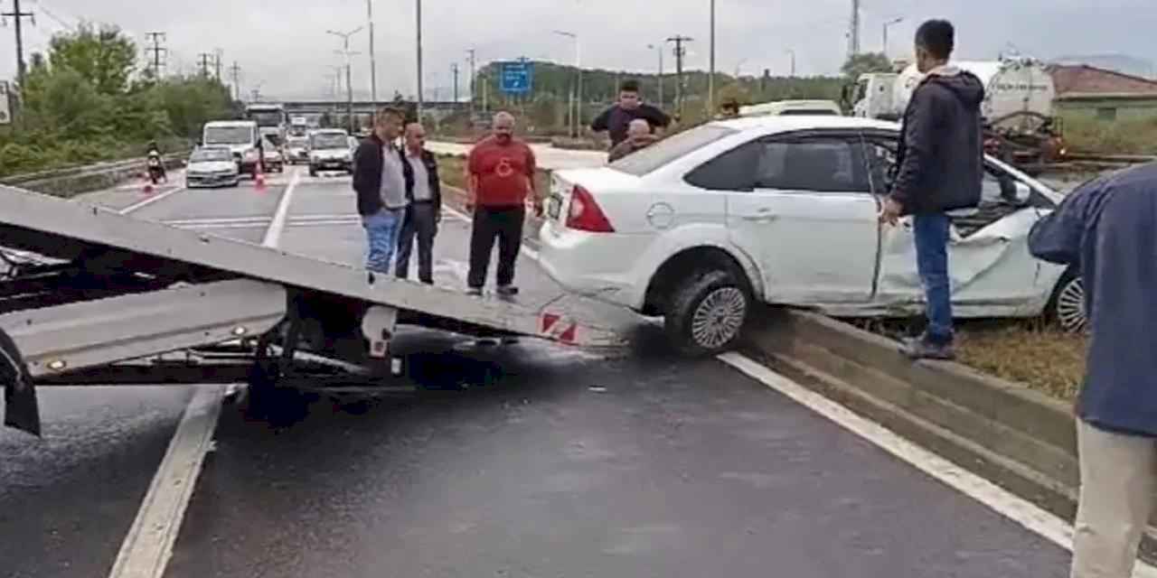 Düzce’de yağış kazayı beraberinde getirdi