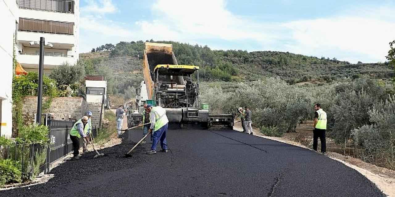 Mudanya'da yollar yenileniyor.