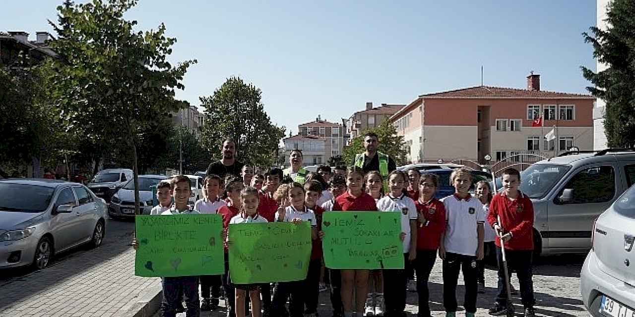 Lüleburgaz'da her şey temiz sokaklar mutlu yarınlar için