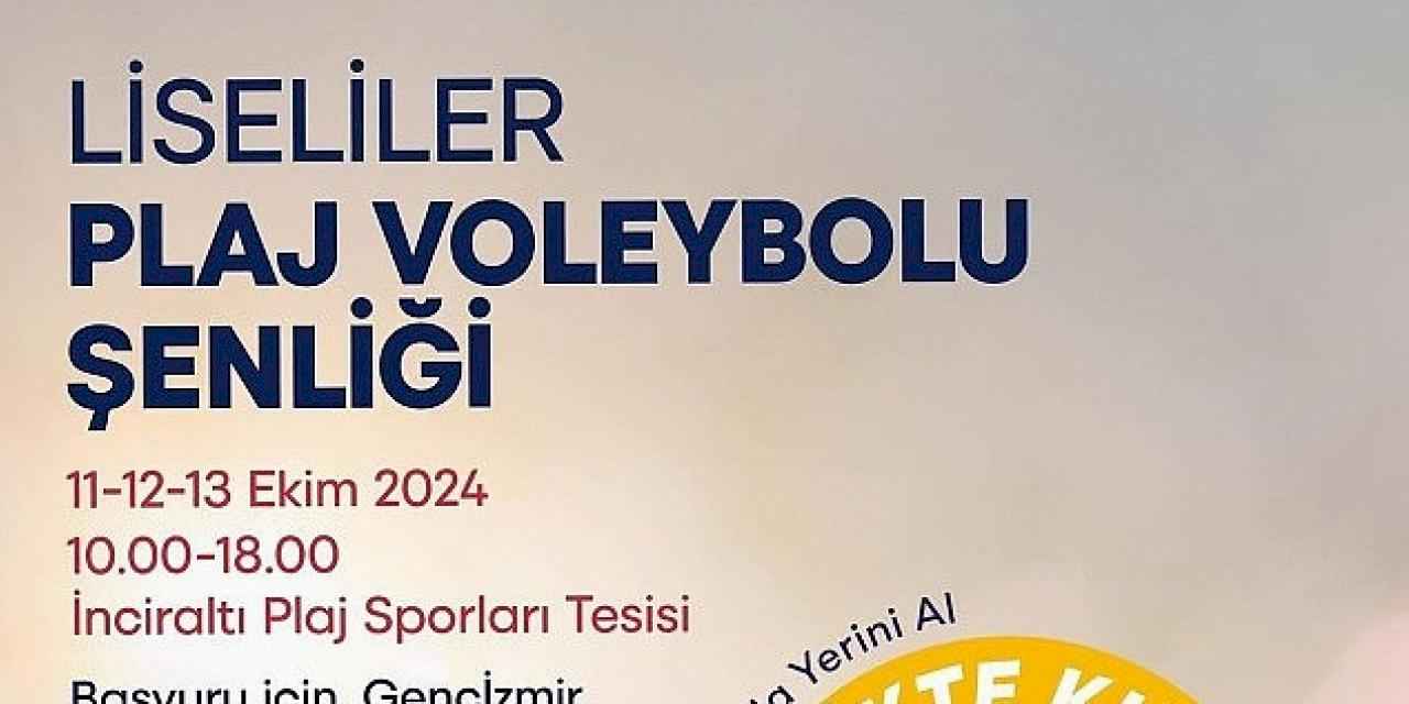 Liseliler plaj voleybolu şenliğinde buluşuyor