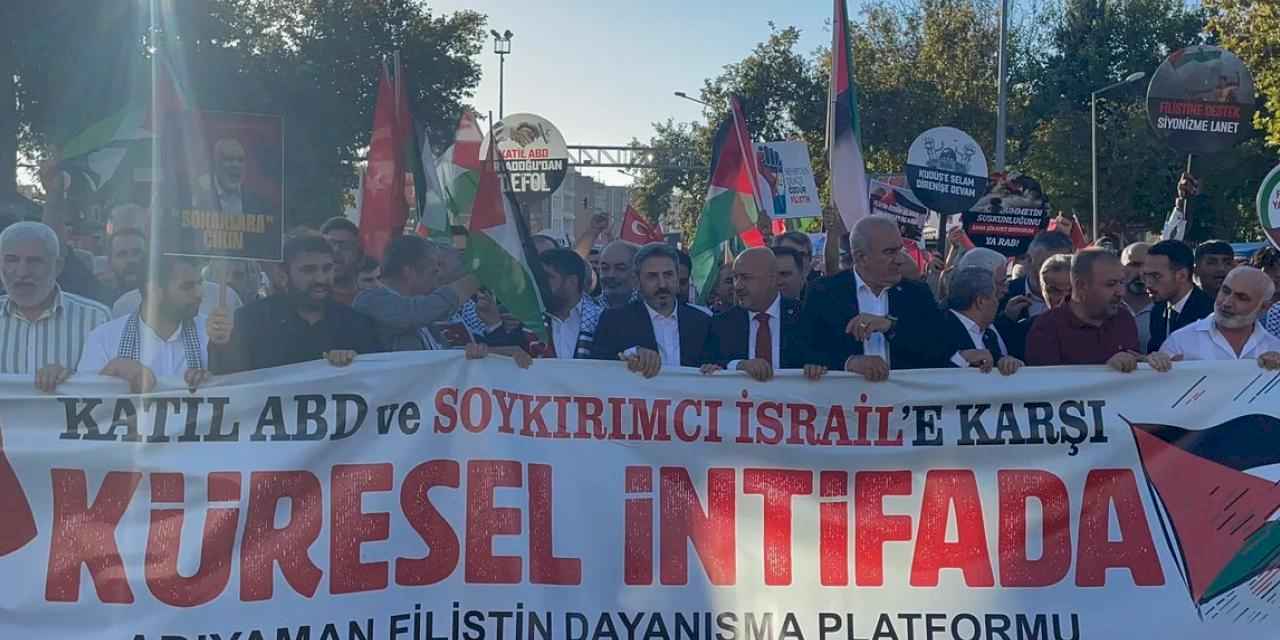 Adıyaman’da Filistin’e destek yürüyüşü