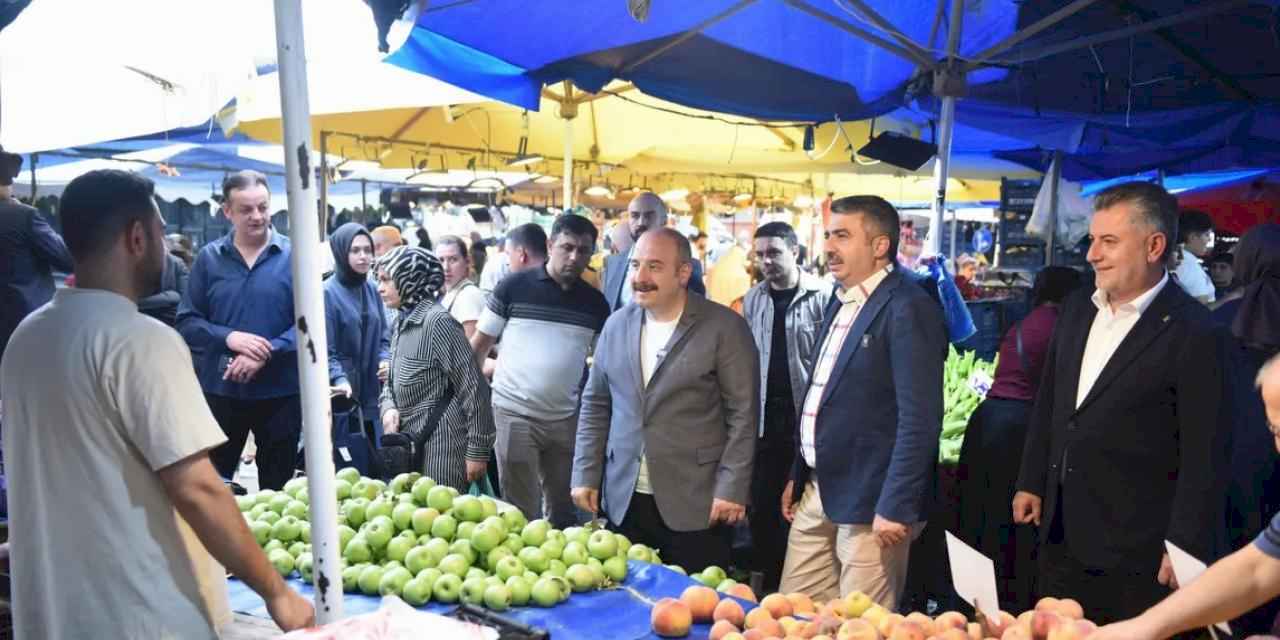 Başkan Yılmaz Değirmenlikızık'ta pazarcı esnafı ile buluştu