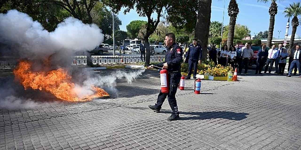 Salihli Belediyesi'nden Yangın Tatbikatı