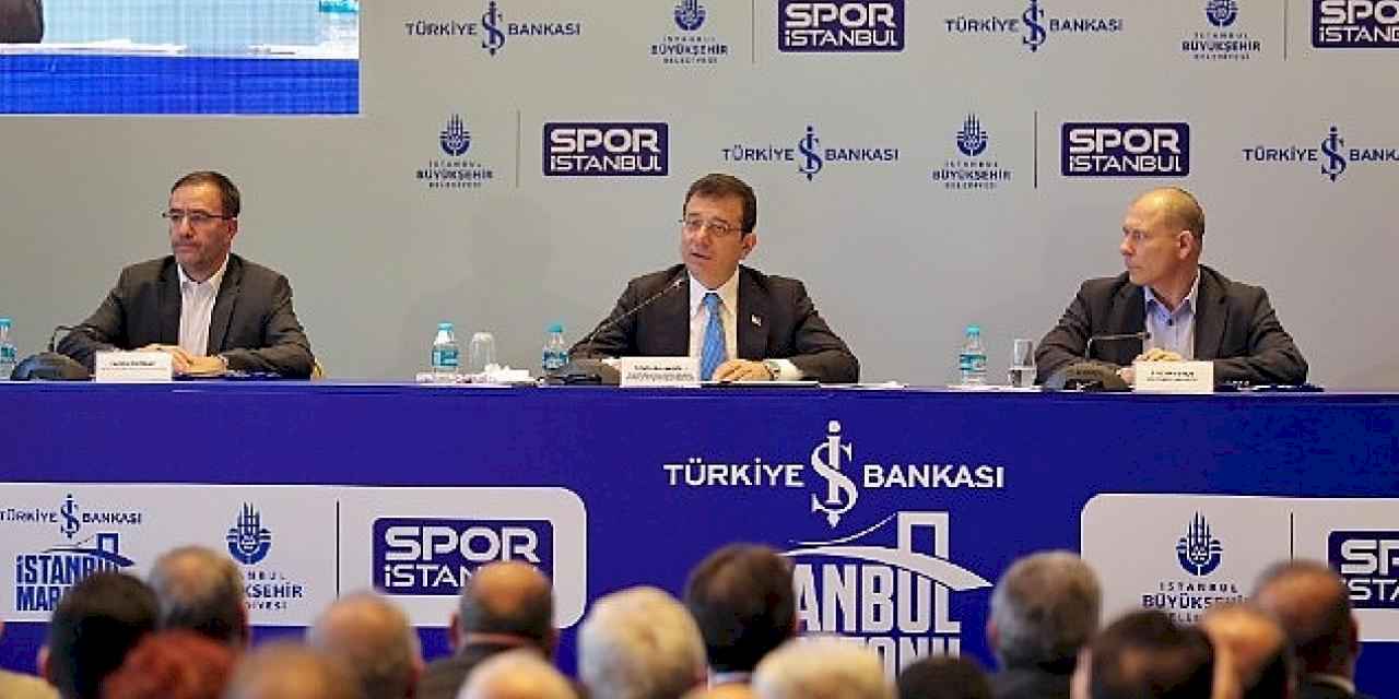 TBB ve İBB Başkanı Ekrem İmamoğlu, 3 Kasım Pazar günü koşulacak İş Bankası 46. İstanbul Maratonu basın toplantısında konuştu