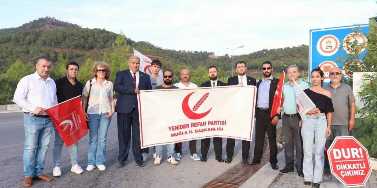 Yeniden Refah Muğla’dan Göcek Tüneli zamlarına tepki