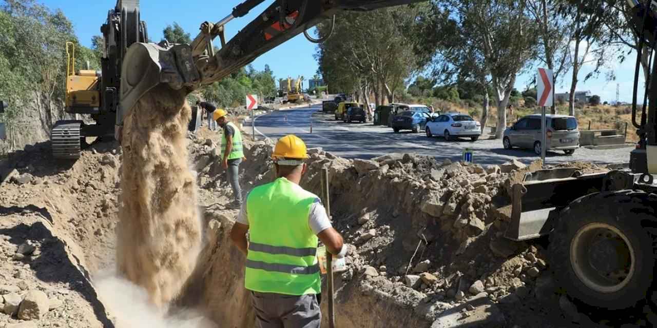 Bodrum’daki arızalı içme suyu hatları yenileniyor