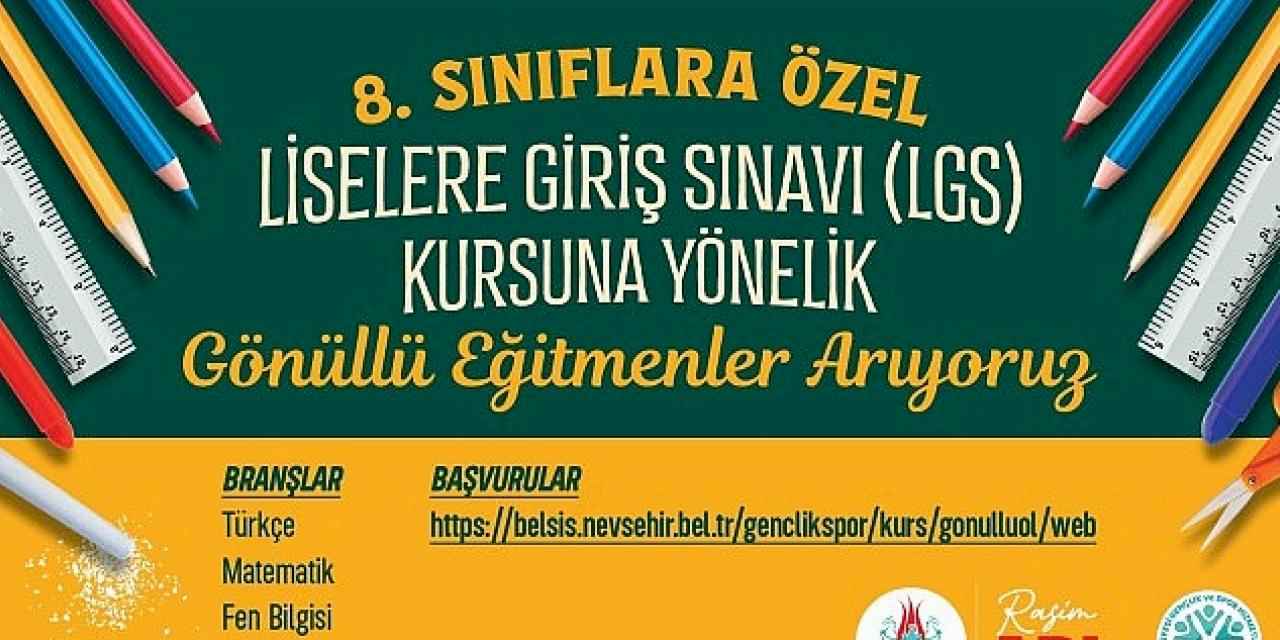 LGS kursları için gönüllü eğitmen başvuruları başladı