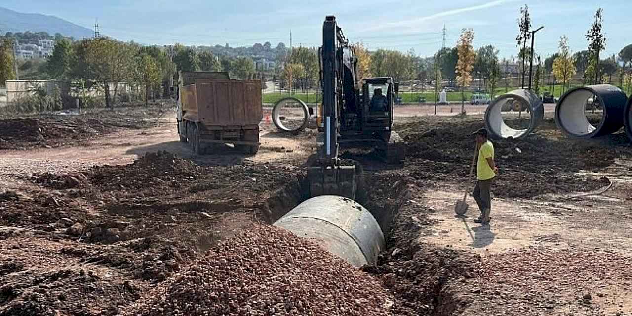 Seymen Millet Bahçesi'nde otopark çalışması başladı