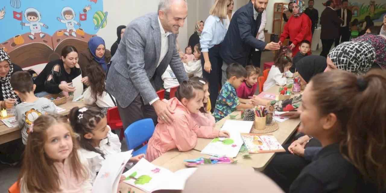 Başkan Çiftçi, ‘ilk masal kitabım’ atölyesine katıldı