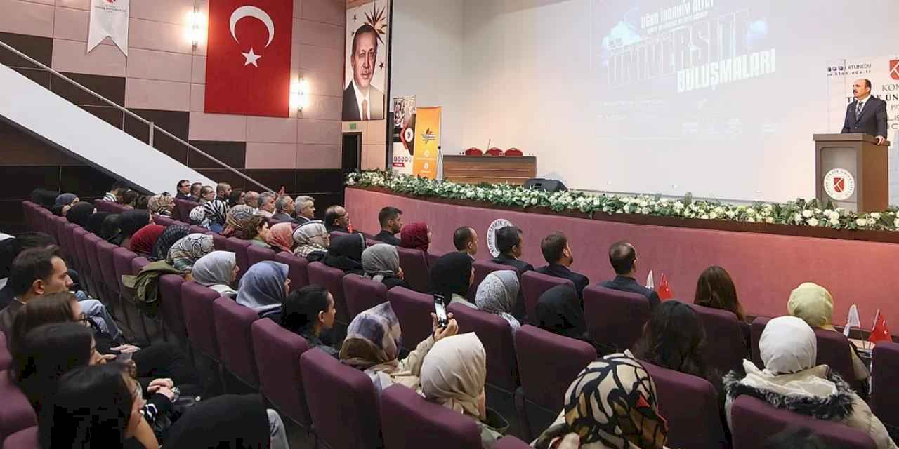 Konya'da Başkan Altay 'teknik' öğrencilerle buluştu