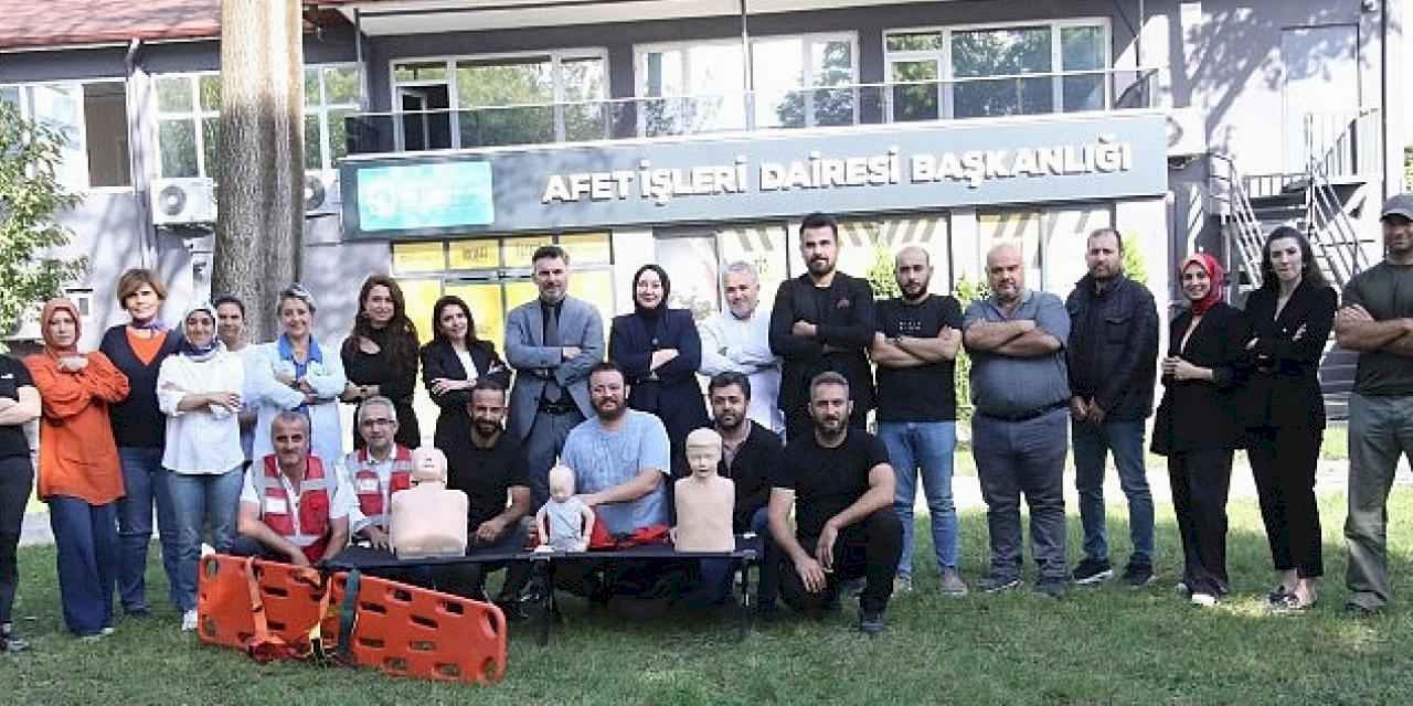 Afet İşleri personeline ilk yardım eğitimi