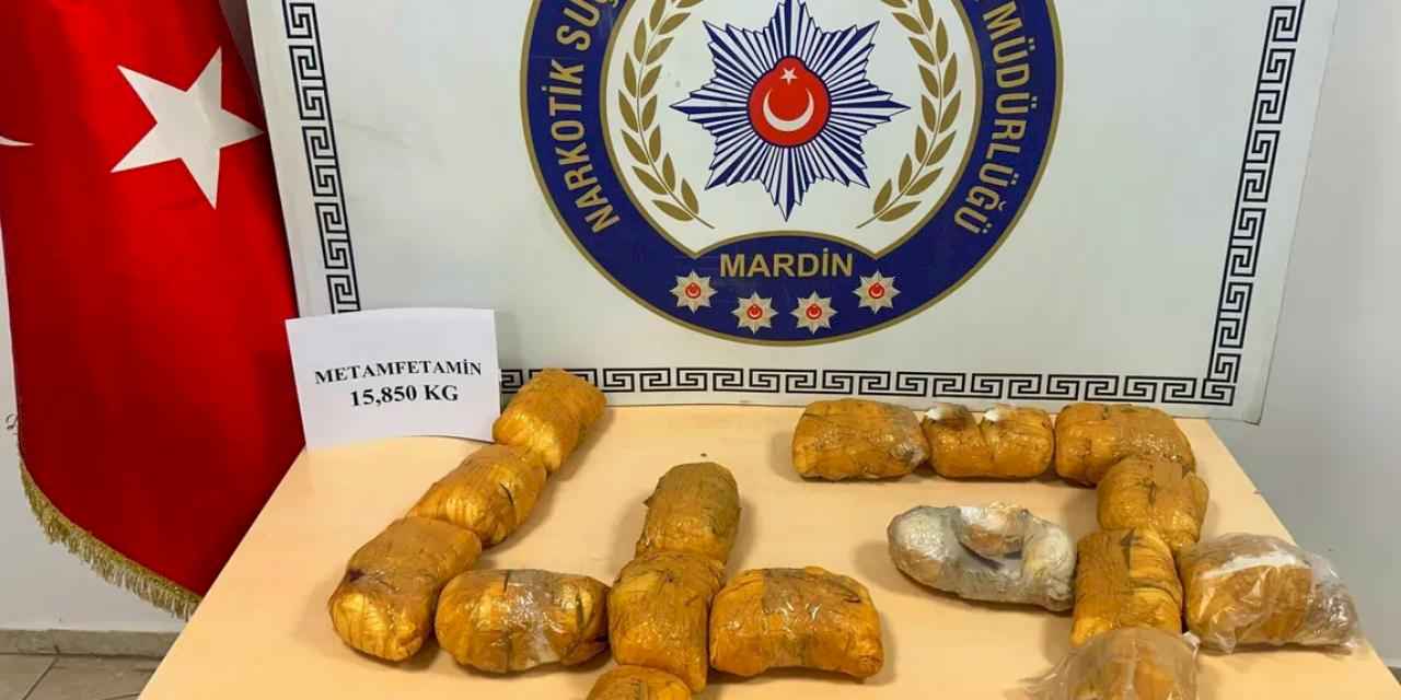 Mardin'de uyuşturucu operasyonu: 15 kilo 850 gram