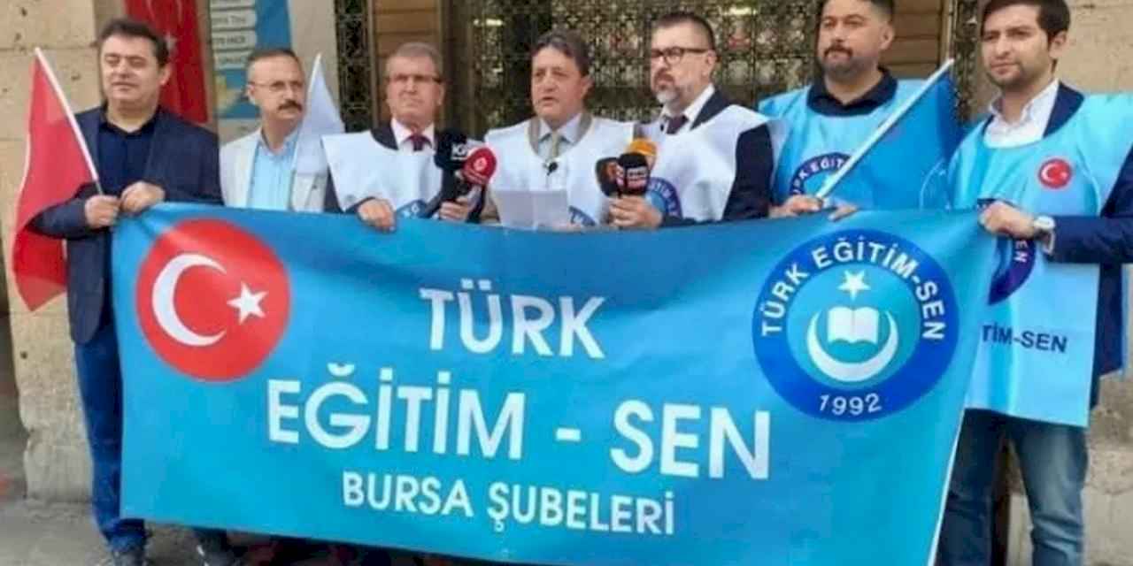 Bursa'da Türk Eğitim Sen şubelerinden Valiliğe 'ders saati' çağrısı