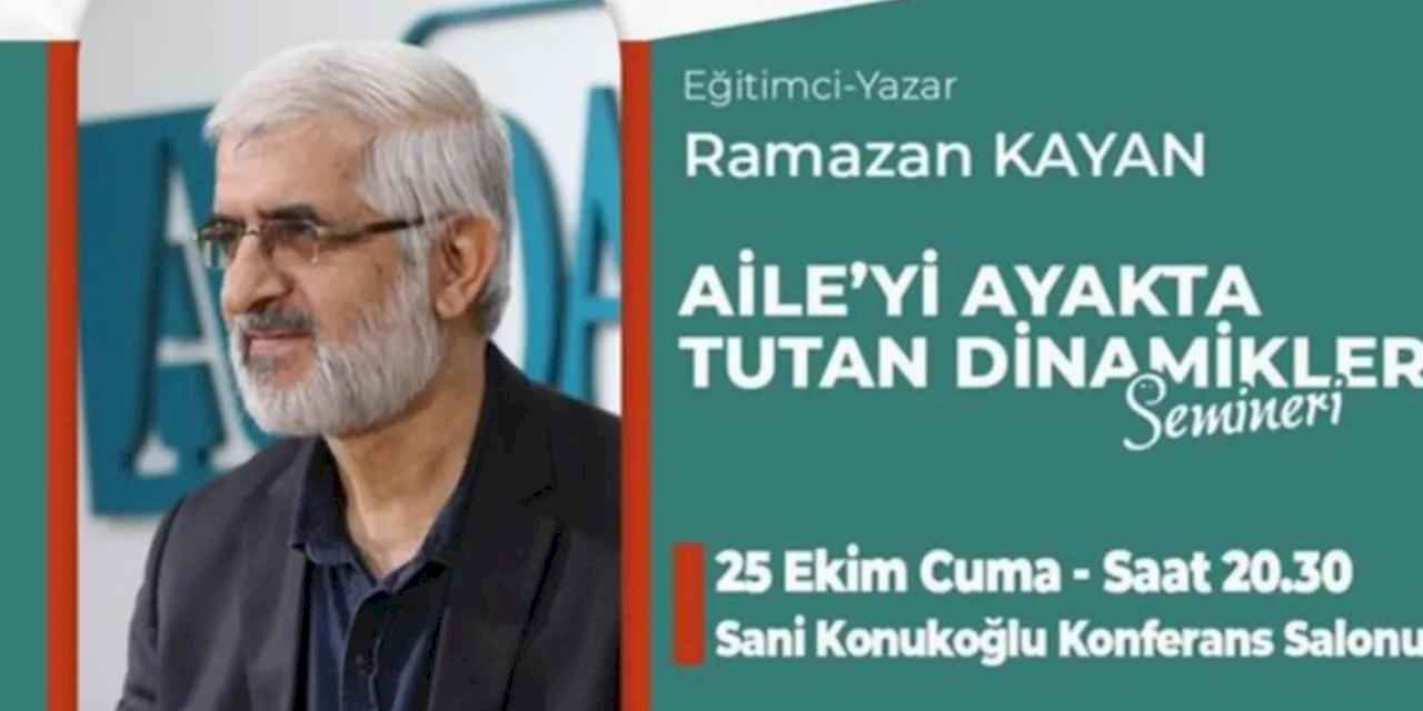 İnegöl'de “Aileyi Ayakta Tutan Dinamikler” semineri düzenlenecek