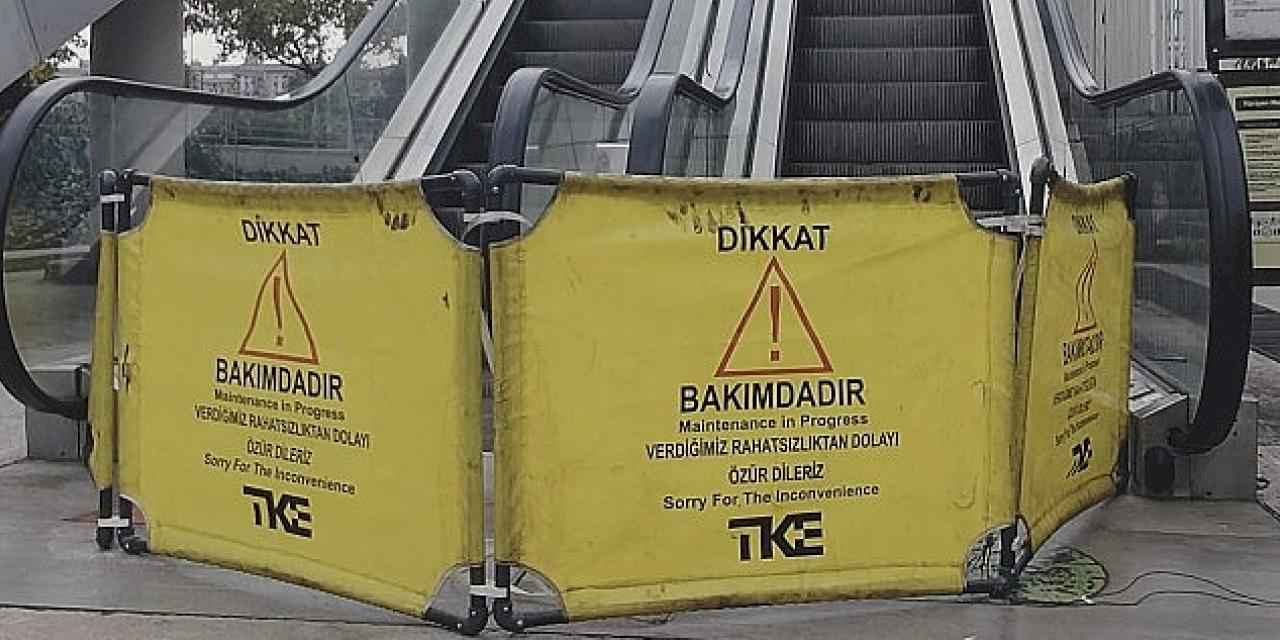 İzmit'teki yürüyen merdivene motor tadilatı