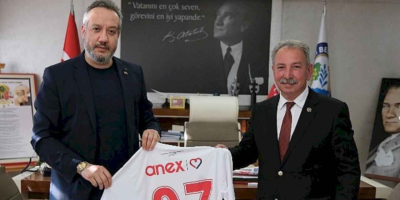 Antalyaspor Başkanı Sinan Boztepe'den Salihli Belediye Başkanı Mazlum Nurlu'ya Ziyaret