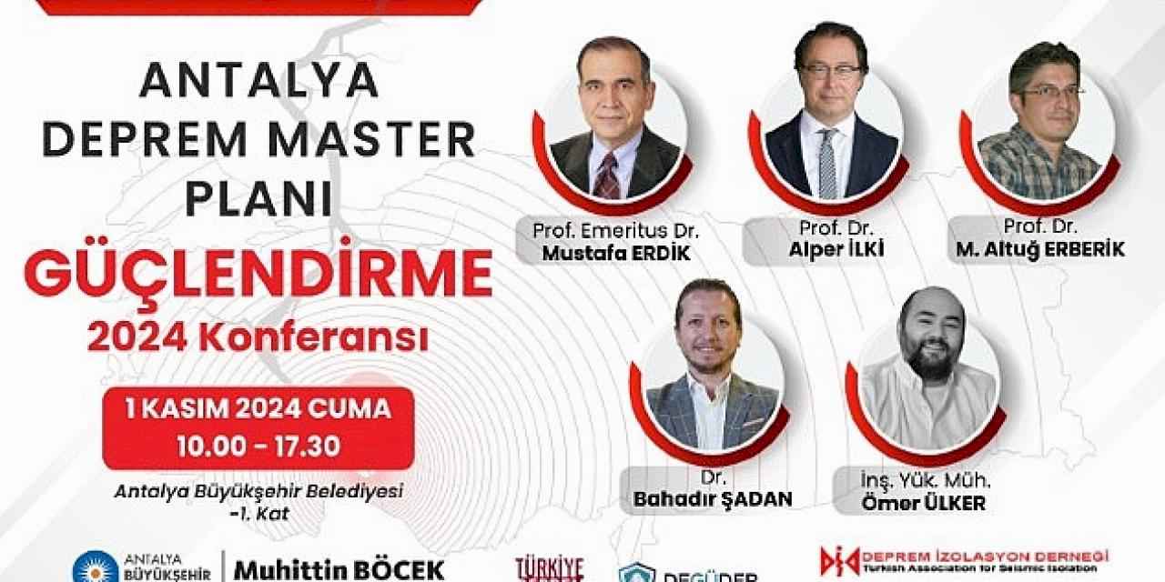 Antalya Büyükşehir Belediyesi'nin Deprem Master Plan çalışmaları sürüyor