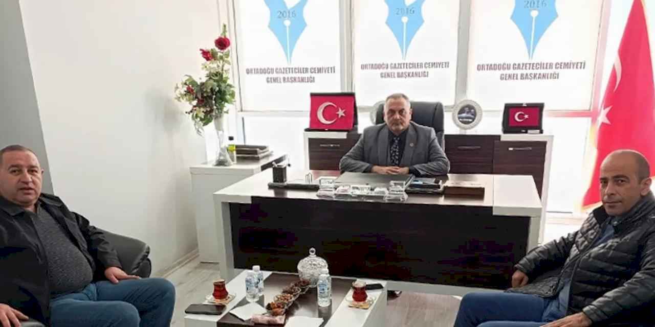 Mesut Demir ve İsrafil Avcı'dan Ağrı'da OGC Genel Başkanı Aydın’a ziyaret