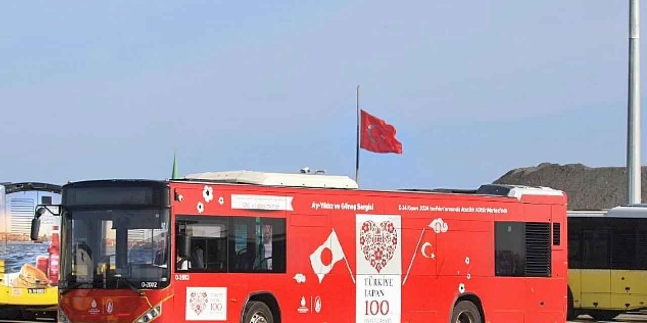 İETT'den Türkiye-Japonya 100. Yılı İçin Özel Otobüs