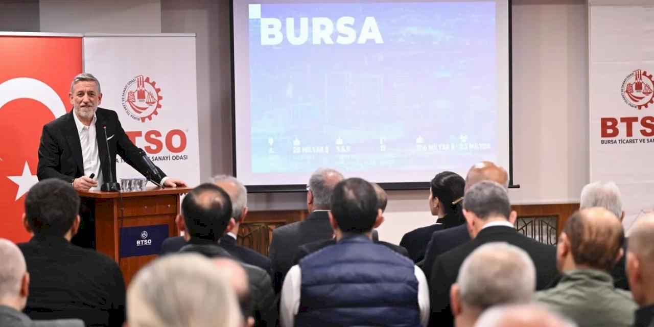 BTSO Başkanı İbrahim Burkay Tarihi Çarşı ve Hanlar Bölgesi Üyeleriyle Buluştu