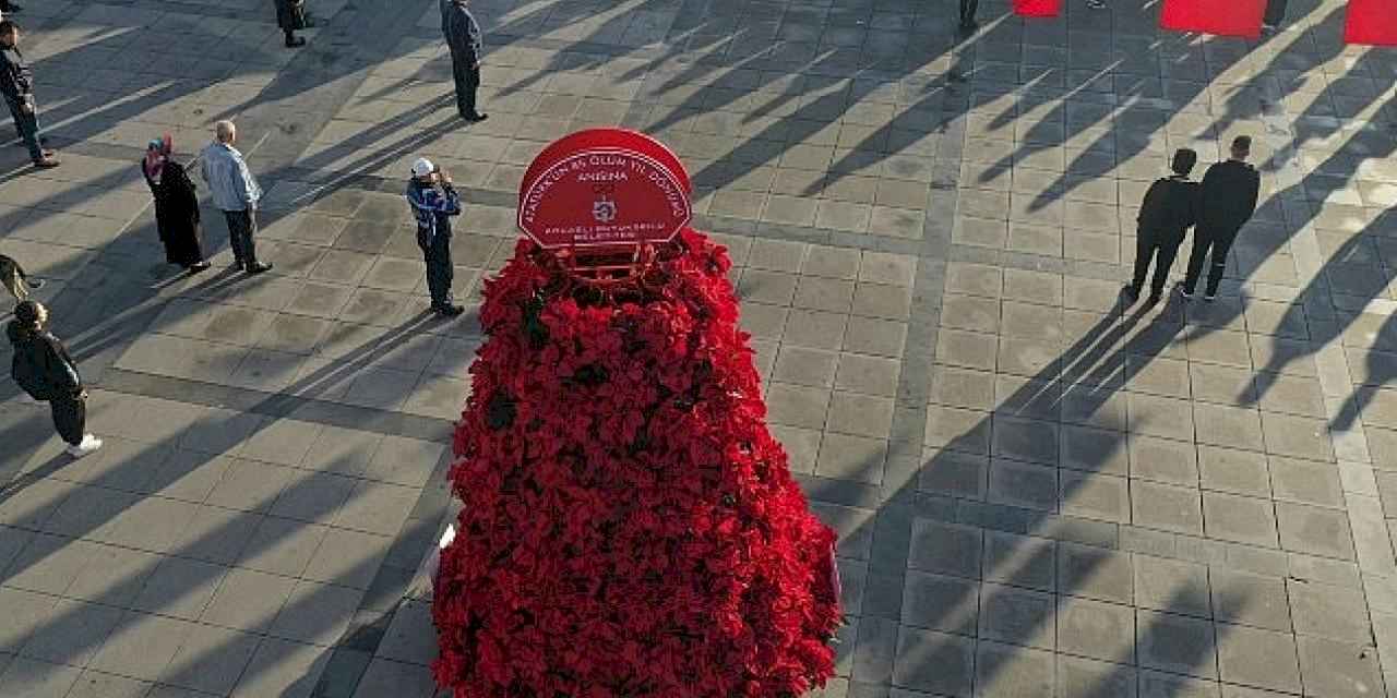 Büyükşehir'den 86. yılda 1086 Atatürk çiçeği