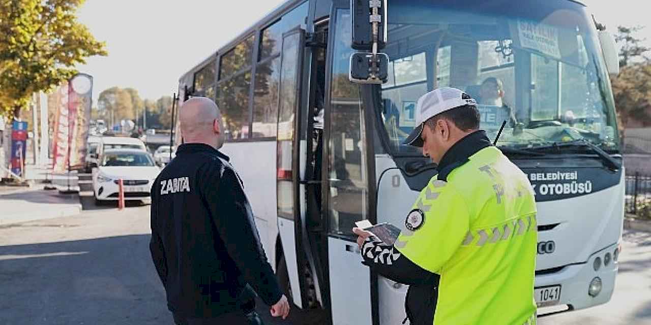 Nevşehir'de Halk Otobüsleri Denetlendi