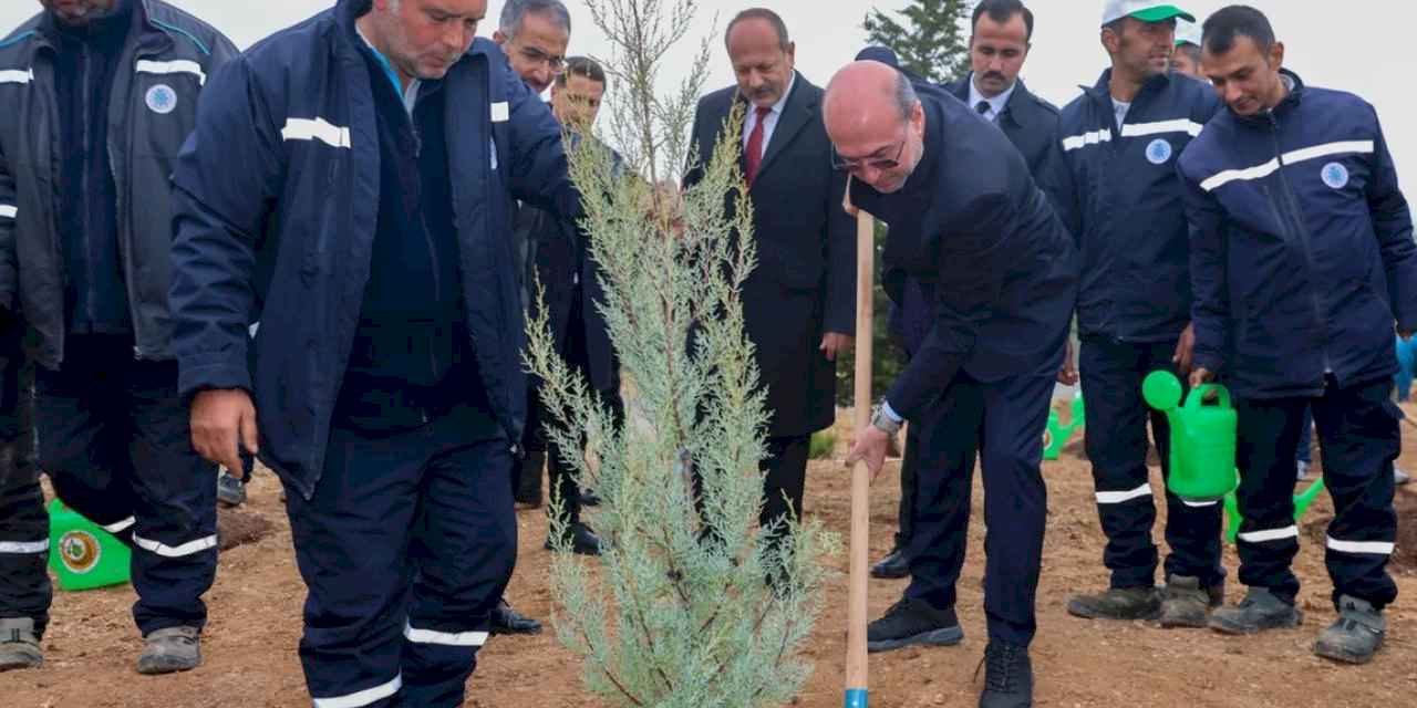 Konya Sille'de fidanlar toprakla buluştu