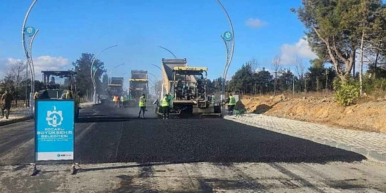 Gebze Millet Bahçesi otopark ve iç yollara asfalt