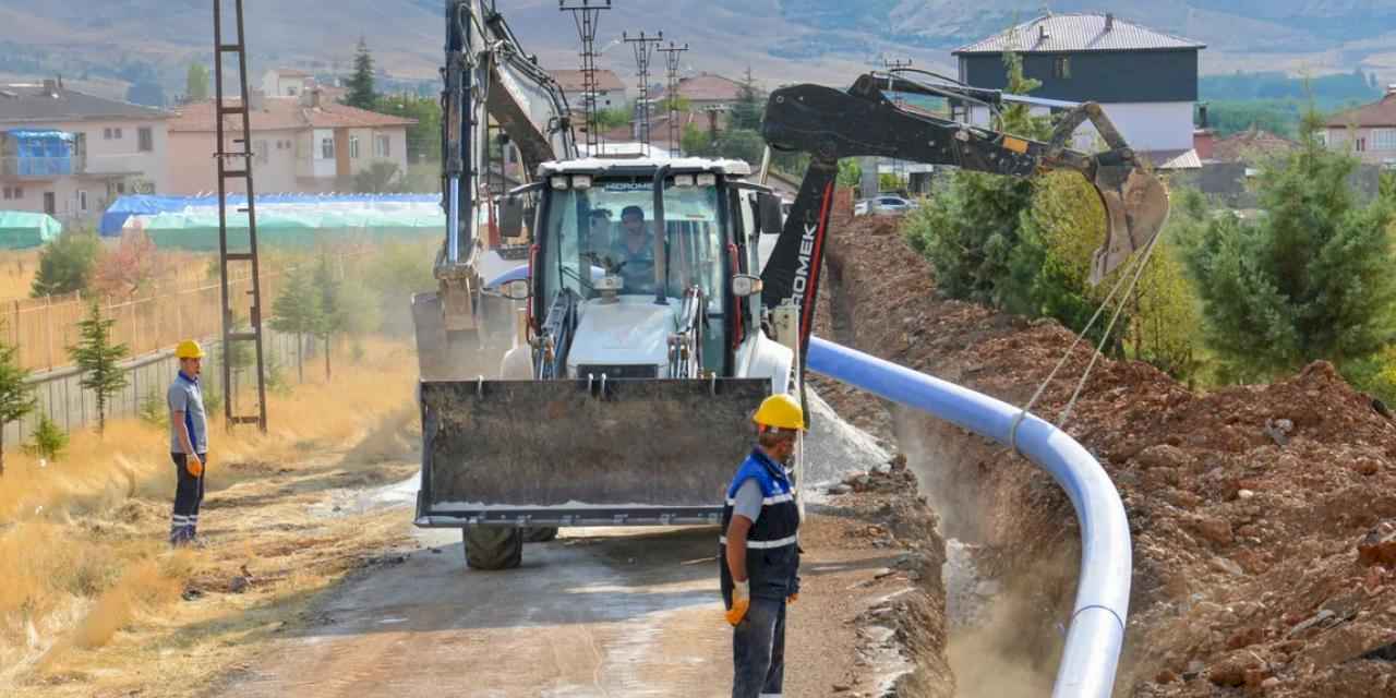 Malatya Doğanşehir'e 2 bin 500 metre içme suyu hattı