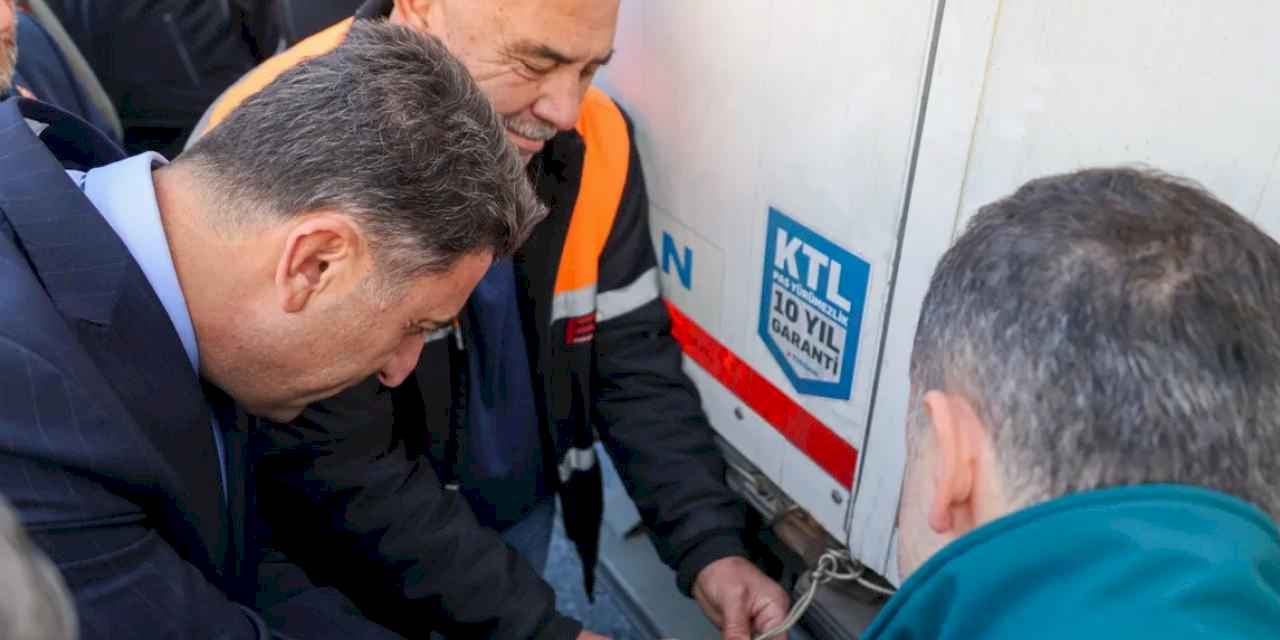 İlk tırın mühürlenmesi Vali Aygöl’den!