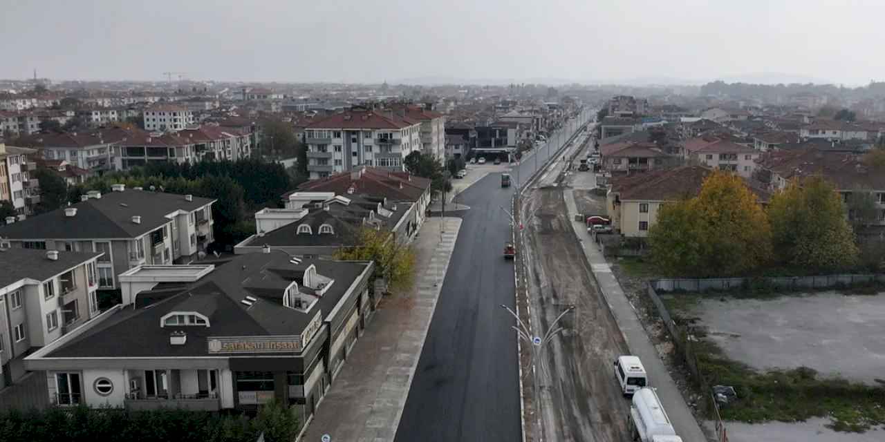 Sakarya'dan Ahmet Yesevi Caddesi'ne yenilik çalışması