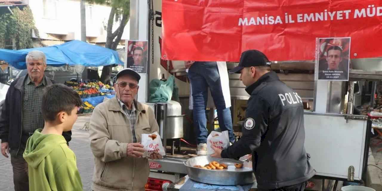 Manisa'dan şehit polis Hasan Akoral'a anma