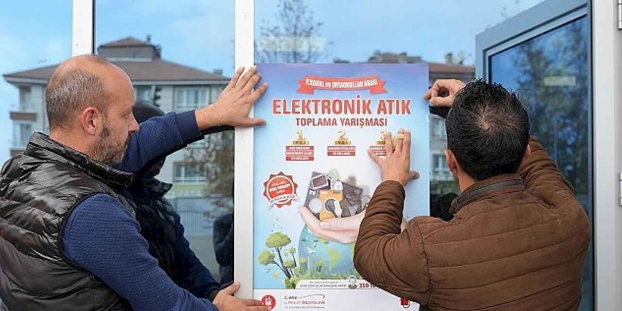 Keçiören'de Elektronik Atık Toplama Yarışması Başladı