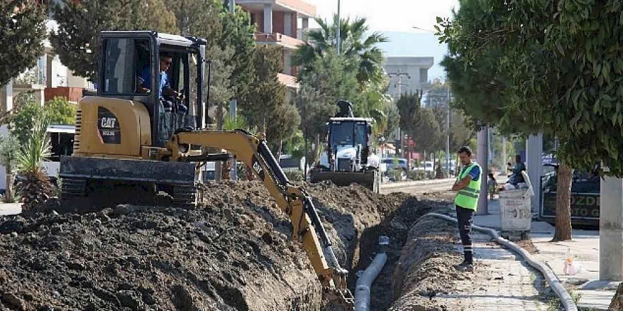 Kınık ve Ova'da 40 yıllık içme suyu hattı yenileniyor