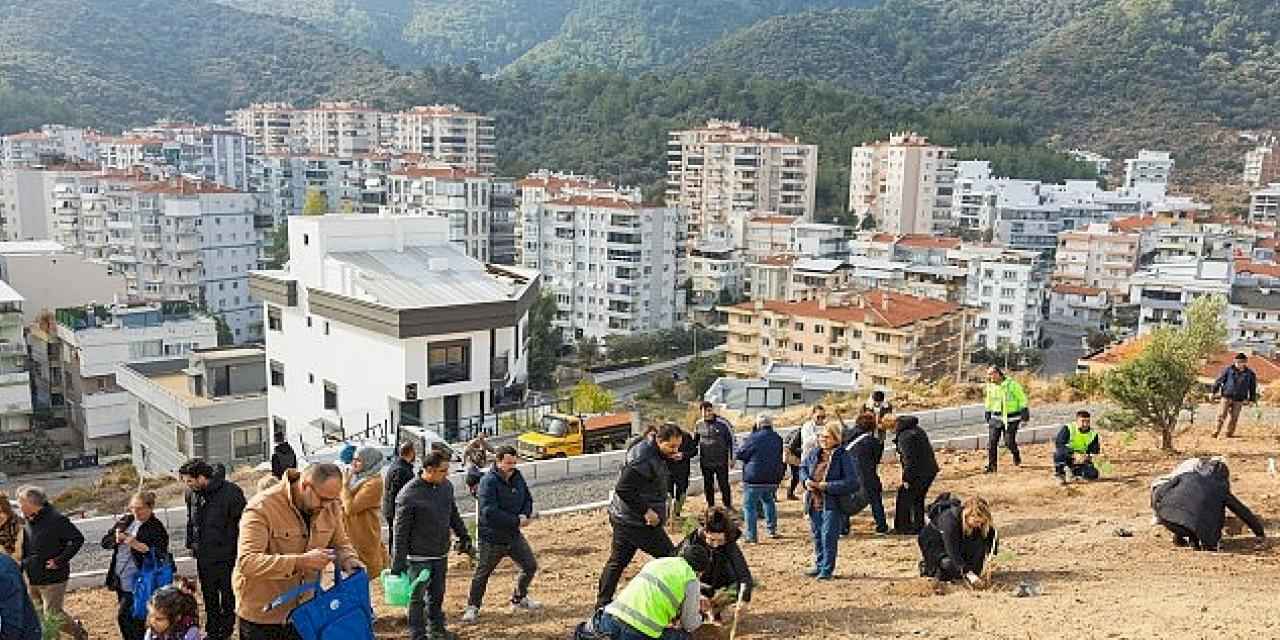 Fidanlar çocuklar için dikildi..