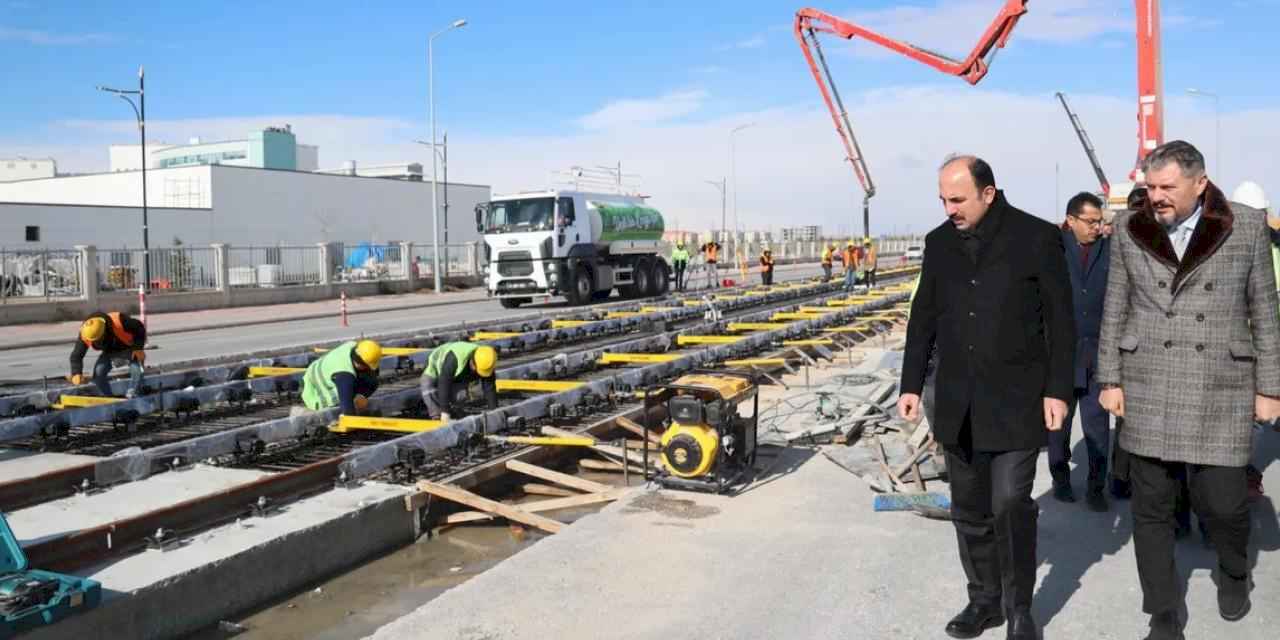 Başkan Altay Tramvay Hattı Projesi'ni yerinde inceledi