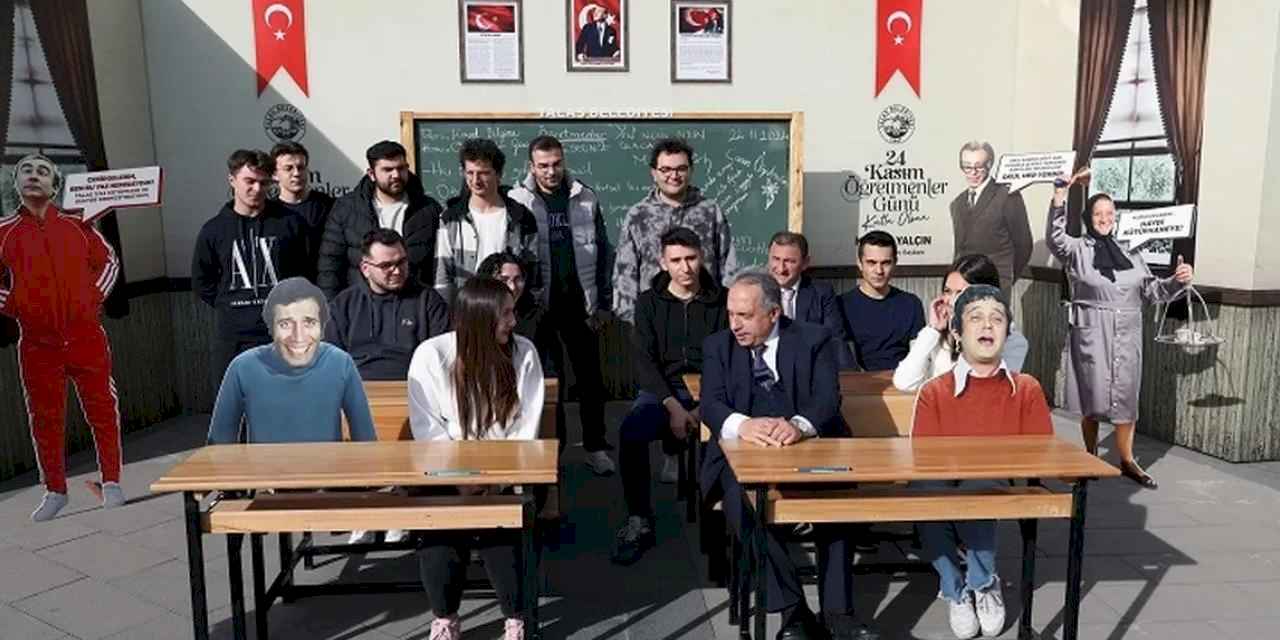 Kayseri Talas'ta 'Hababam'lı kutlama