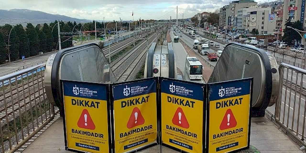 İzmit'teki yürüyen merdiven 2 gün kapalı olacak