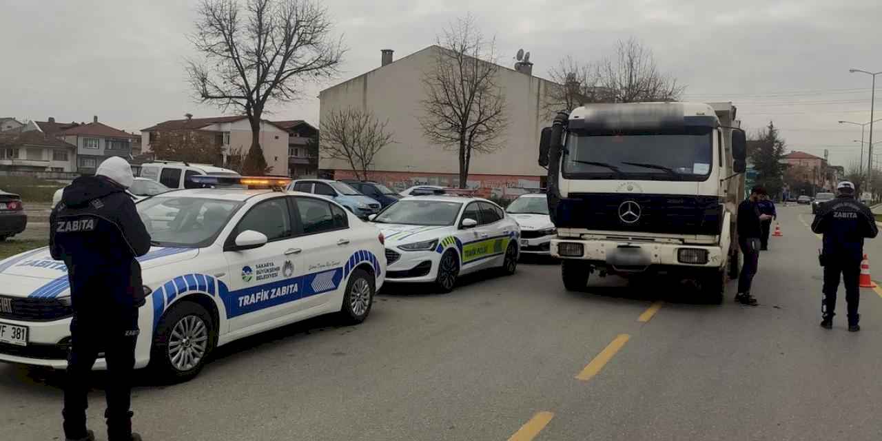 Sakarya'da 'ağır tonajlı' denetim