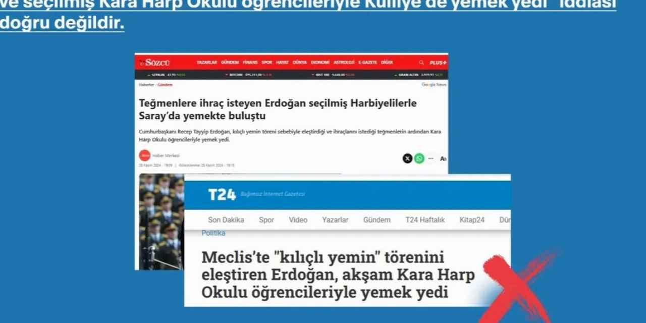 İletişim: İddialara konu olan program yemek değil törendir