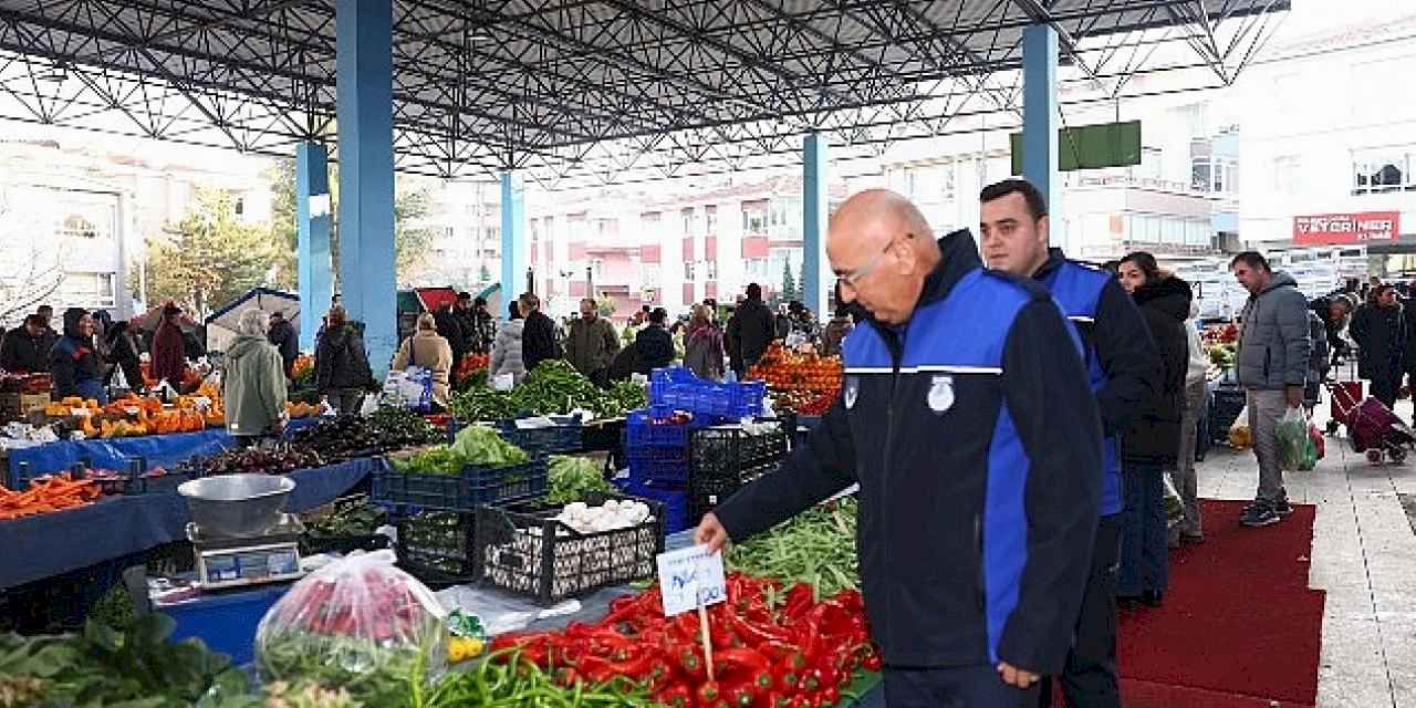 Çankaya Zabıtası Pazar Denetimlerini Sürdürüyor