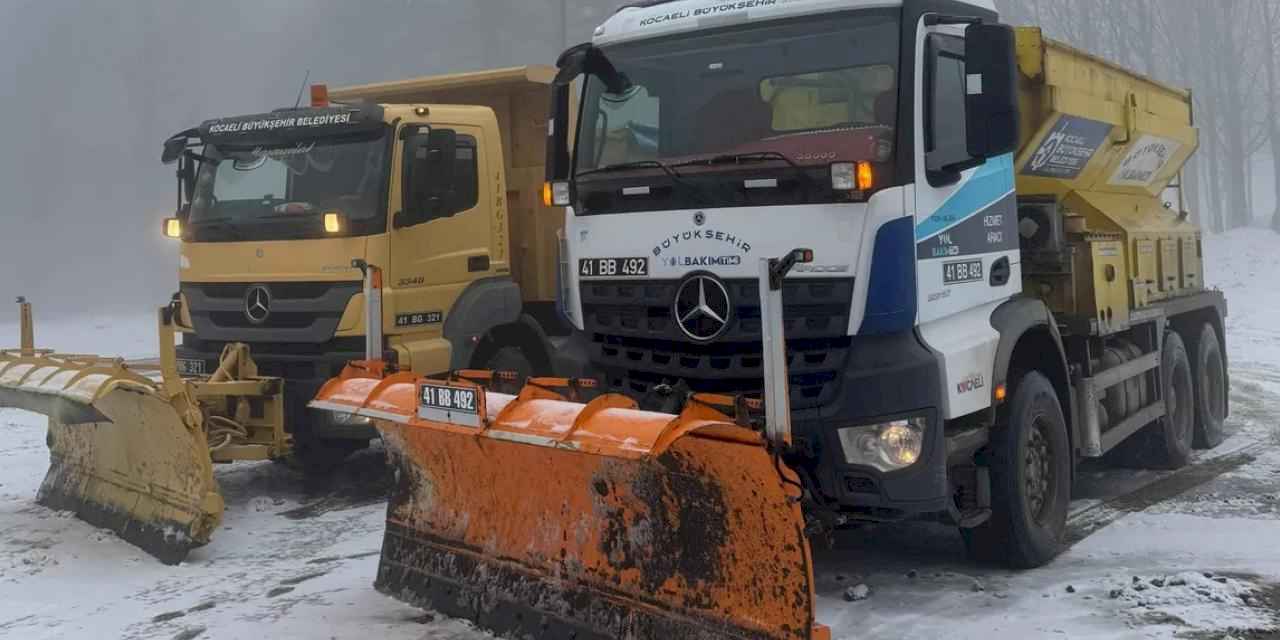 Kocaeli karla mücadele ekipleri hazır kıta