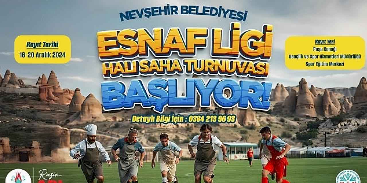 Esnaf Ligi Halı Saha Futbol Turnuvası Düzenlenecek